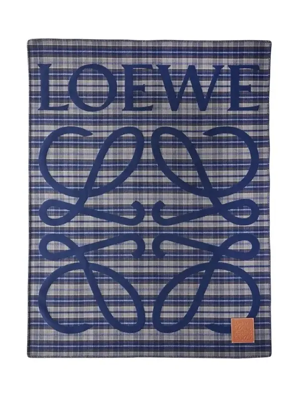 Logo Check Cashmere Blanket
