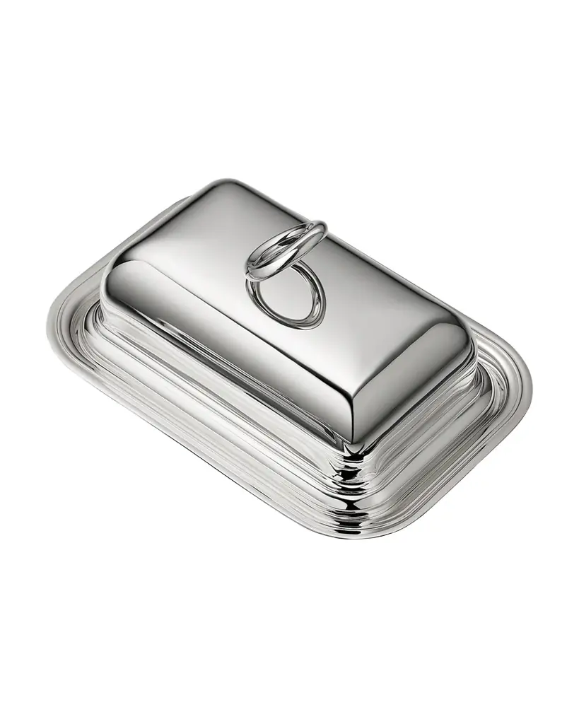 Christofle Vertigo Butter Dish with Lid