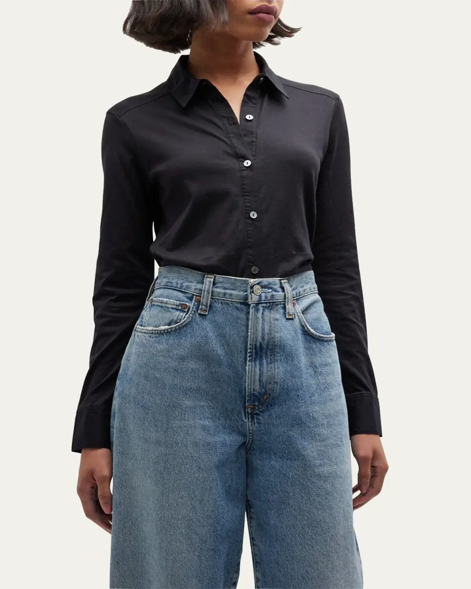 Theory Riduro Organic Cotton Button-Up Shirt | Thumbnail 4 Theory Riduro Organic Cotton Button-Up Shirt | Thumbnail 4