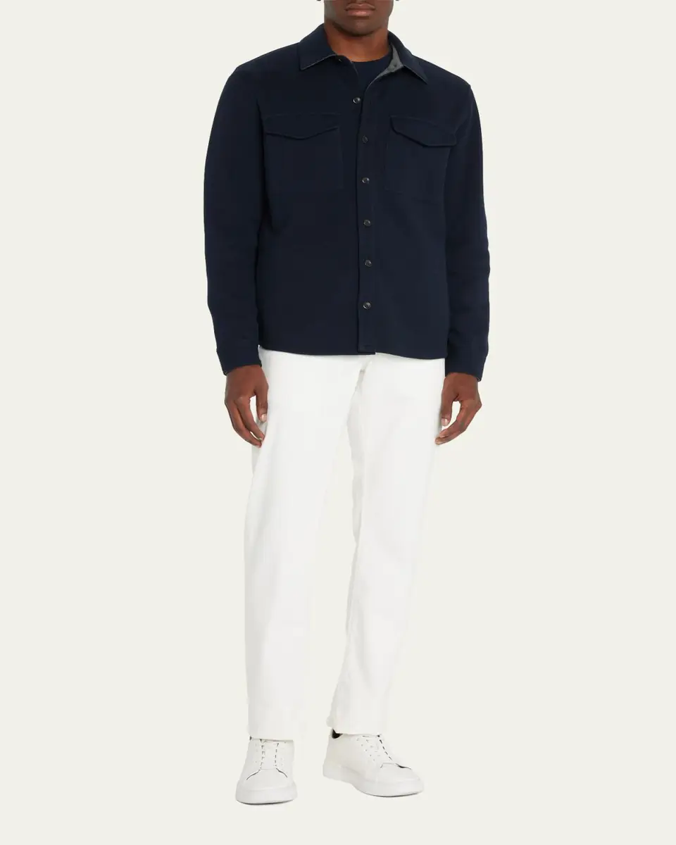 Vince Men's Solid 4-Pocket Shirt Jacket | Thumbnail 2 Vince Men's Solid 4-Pocket Shirt Jacket | Thumbnail 2