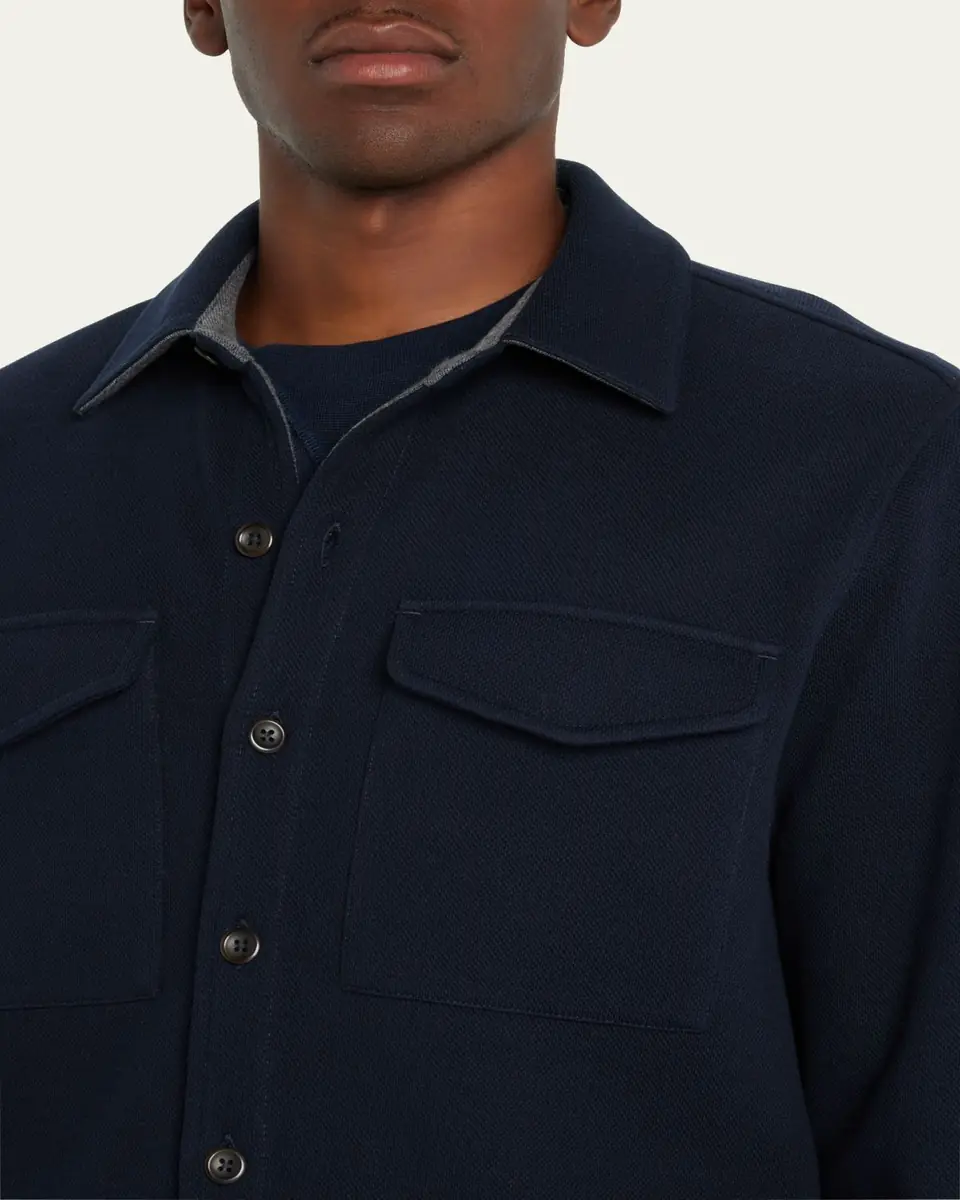 Vince Men's Solid 4-Pocket Shirt Jacket | Thumbnail 5 Vince Men's Solid 4-Pocket Shirt Jacket | Thumbnail 5