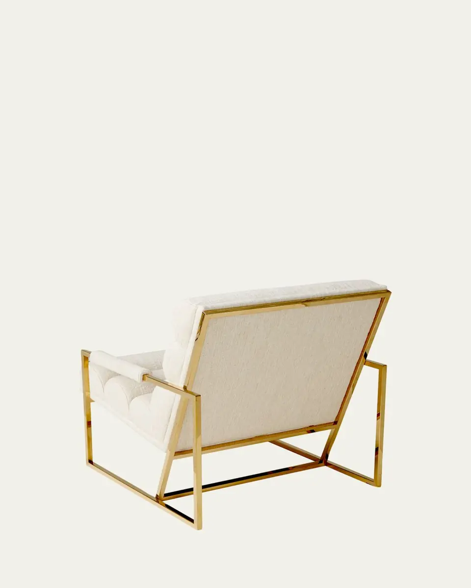Jonathan Adler Channeled Goldfinger Lounge Chair | Thumbnail 3 Jonathan Adler Channeled Goldfinger Lounge Chair | Thumbnail 3