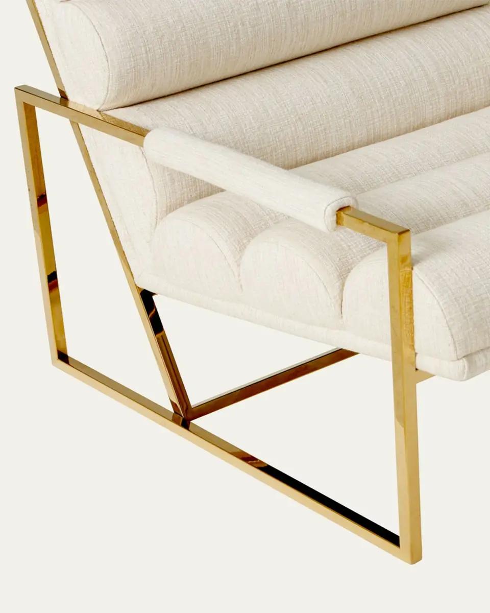Jonathan Adler Channeled Goldfinger Lounge Chair | Thumbnail 4 Jonathan Adler Channeled Goldfinger Lounge Chair | Thumbnail 4