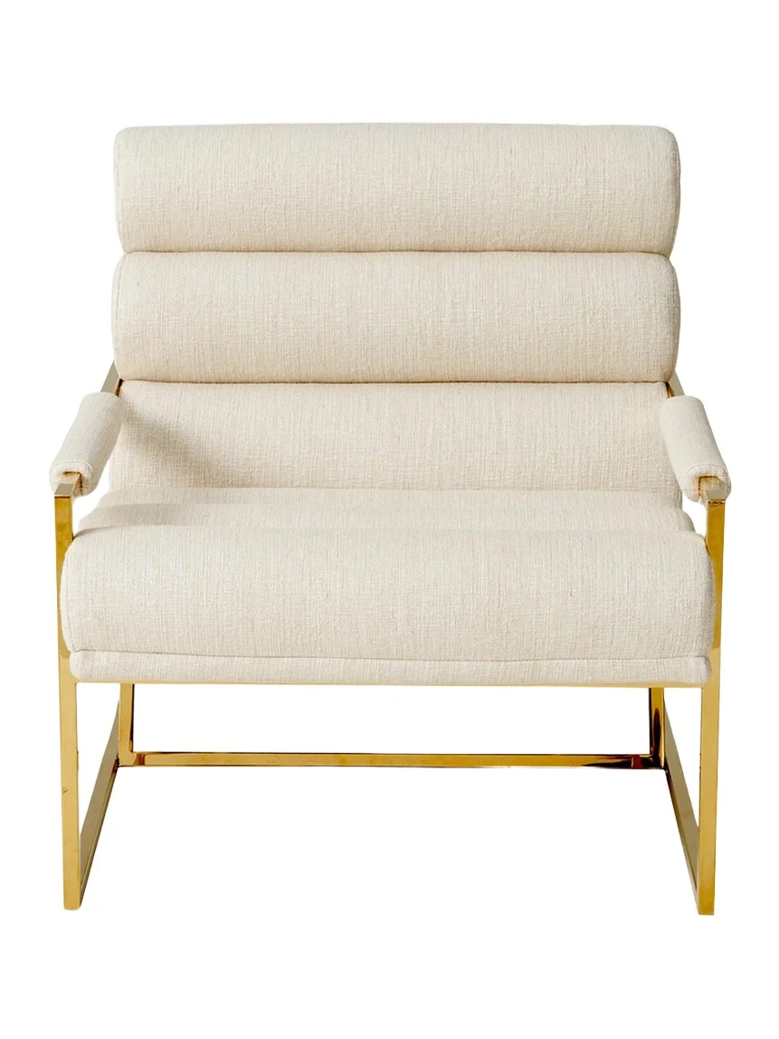 Jonathan Adler Channeled Goldfinger Lounge Chair