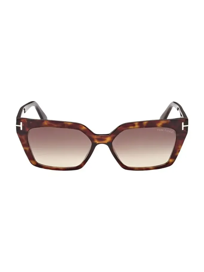 Havana Acetate Cat-Eye Sunglasses