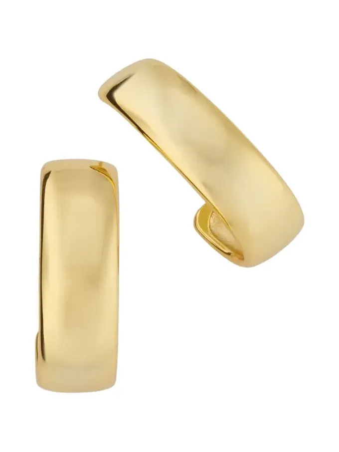 Nessi Hoop Earrings with 18K Yellow Gold Plating Nessi Hoop Earrings with 18K Yellow Gold Plating