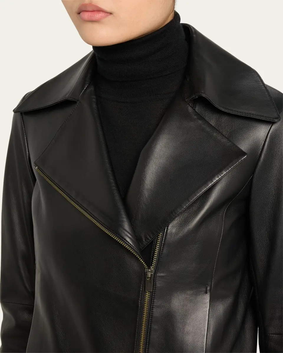 Vince Leather Zip-Front Jacket | Thumbnail 5 Vince Leather Zip-Front Jacket | Thumbnail 5