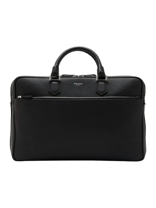 Men's Leather Double Briefcase Men's Leather Double Briefcase