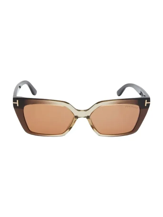 Winona Acetate T-Logo Cat-Eye Sunglasses Winona Acetate T-Logo Cat-Eye Sunglasses