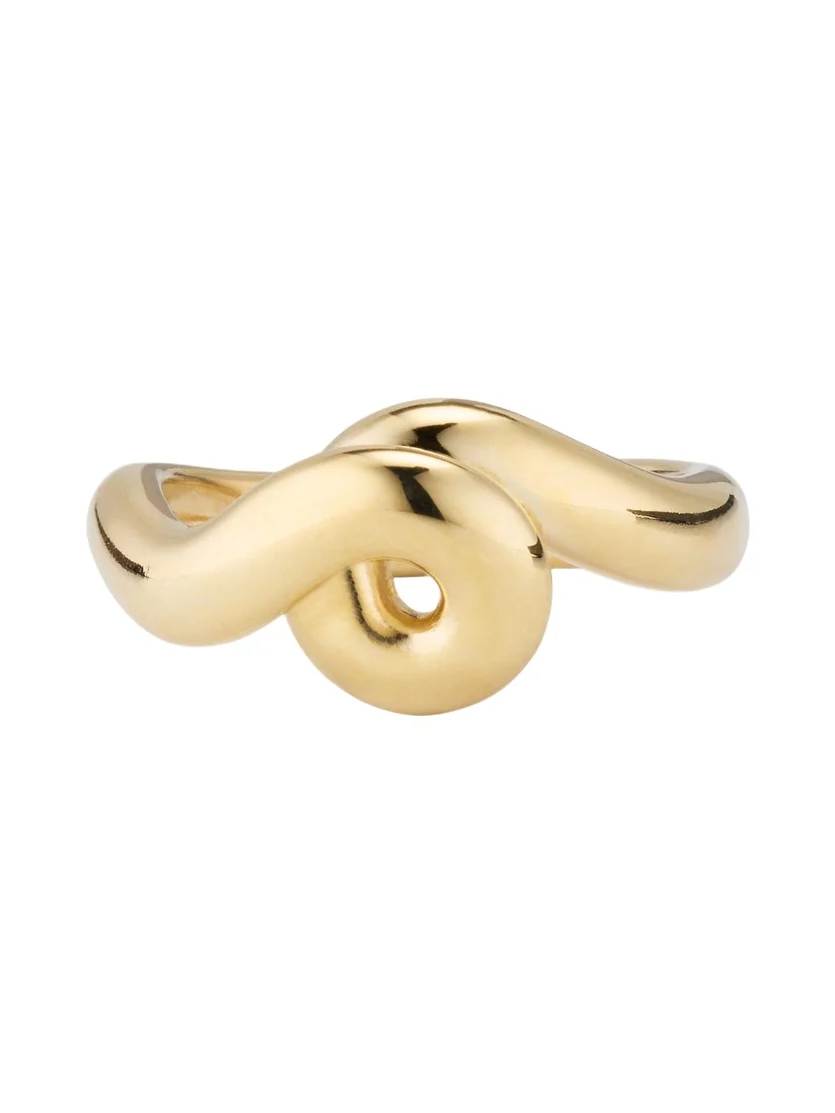 9K Yellow Gold Jumbo Wave Ring