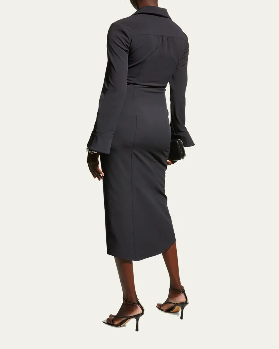 Cinq à Sept Mckenna Collared Midi Dress | Thumbnail 3 Cinq à Sept Mckenna Collared Midi Dress | Thumbnail 3