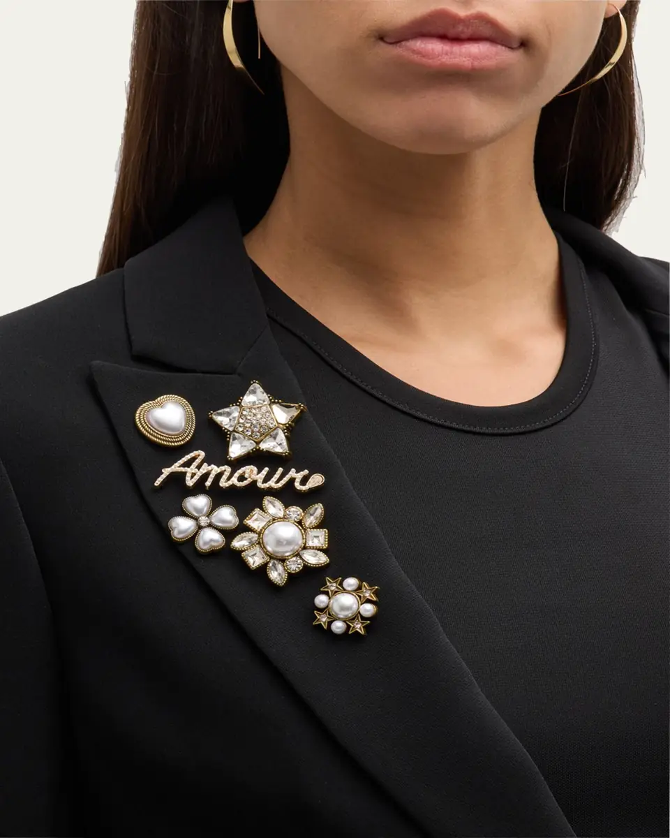 Cinq à Sept Le Petit Lace and Brooch Roxie Blazer | Thumbnail 5