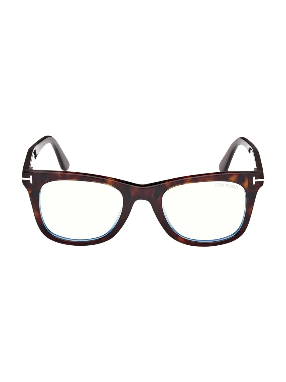 Men's Blue Light-Blocking Square Glasses with Clip-On Lenses