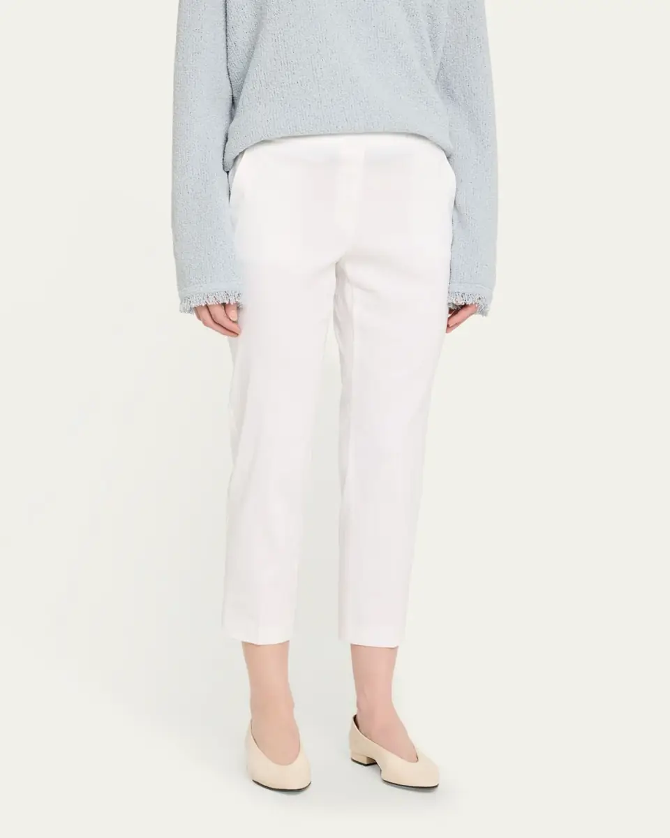 Theory Treeca Cropped Slim Pull-On Pants | Thumbnail 4 Theory Treeca Cropped Slim Pull-On Pants | Thumbnail 4