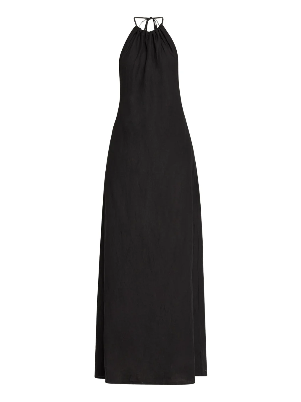 Nili Lotan Lelia Halter Backless Linen Maxi Dress