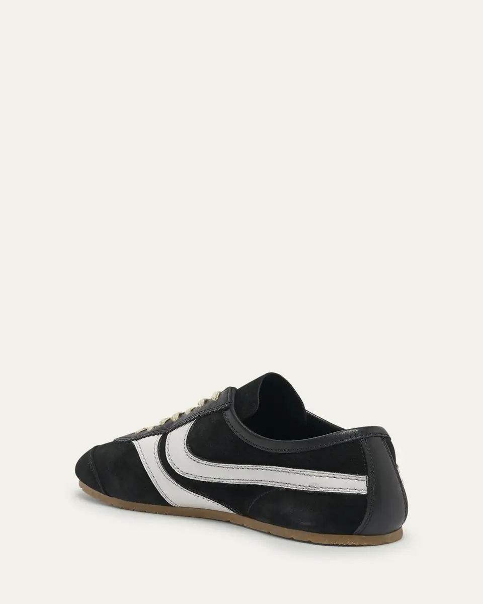 Dries Van Noten Men's Suede and Leather Trainer Sneakers | Thumbnail 4 Dries Van Noten Men's Suede and Leather Trainer Sneakers | Thumbnail 4