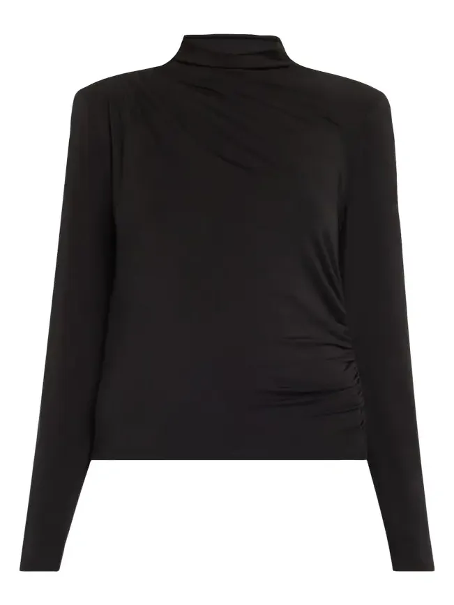Mylie Gathered Turtleneck Top Mylie Gathered Turtleneck Top