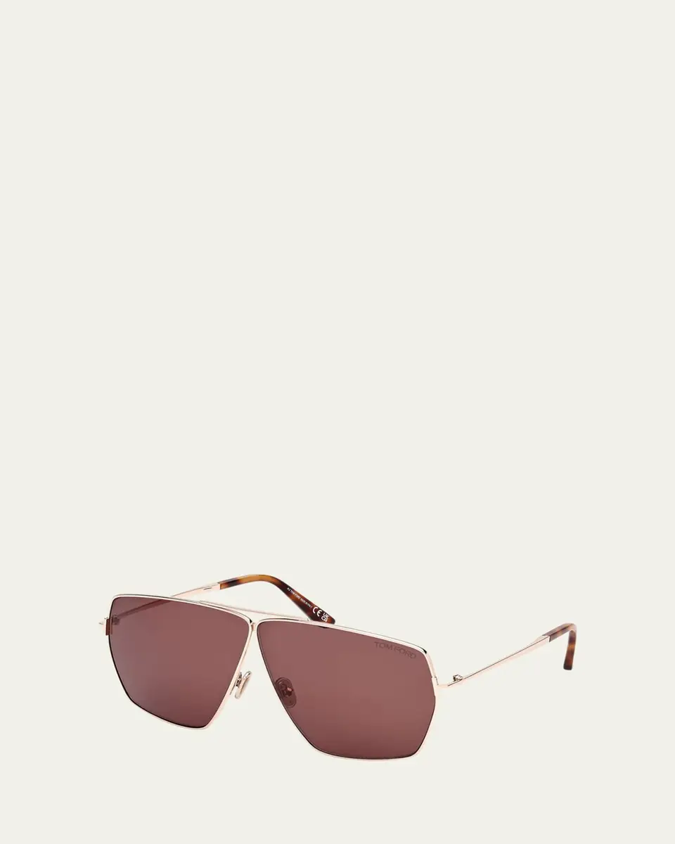 TOM FORD Stella Aviator Square Metal Sunglasses | Thumbnail 2 TOM FORD Stella Aviator Square Metal Sunglasses | Thumbnail 2