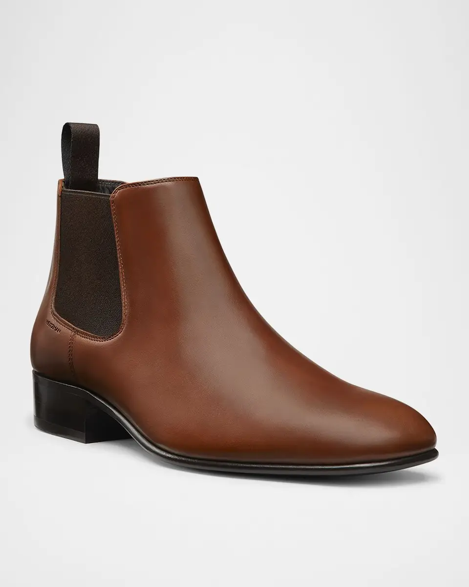 Stuart Weitzman Men's Adwin Leather Chelsea Boots | Thumbnail 2