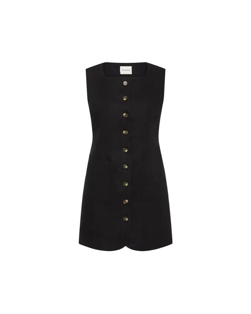 Posse Emma Button-Front Mini Dress | Image 1 Posse Emma Button-Front Mini Dress | Image 1