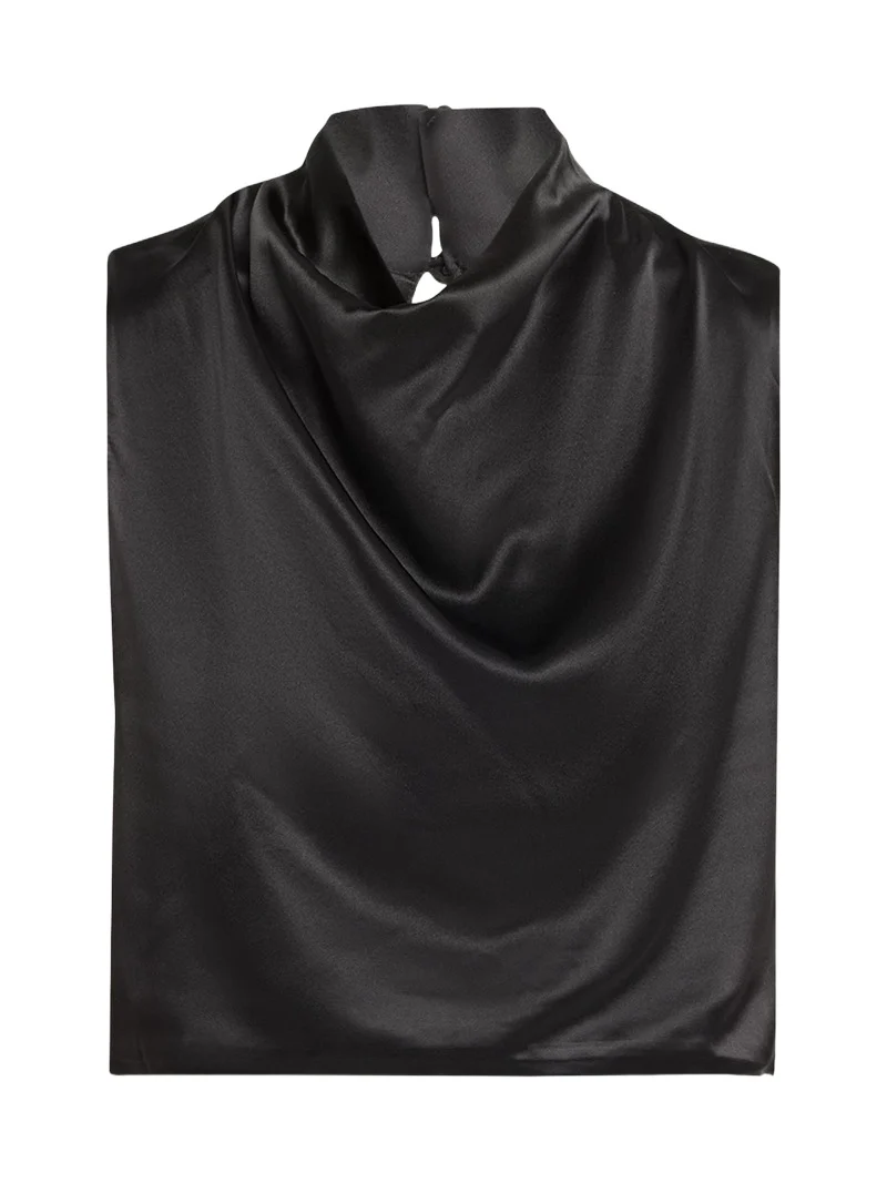 Silk Cowl-Neck Top Silk Cowl-Neck Top
