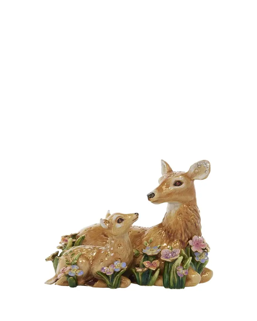 Jay Strongwater Mother and Fawn Figure | Image 1 Jay Strongwater Mother and Fawn Figure | Image 1