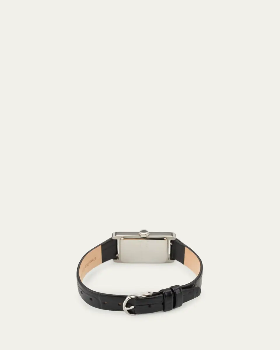 Heaven Mayhem Icon Watch with Leather Strap, Silver | Thumbnail 4 Heaven Mayhem Icon Watch with Leather Strap, Silver | Thumbnail 4