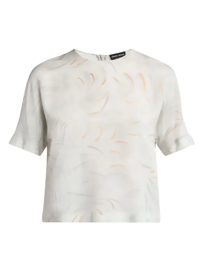 Brushstroke Silk Blouse Brushstroke Silk Blouse