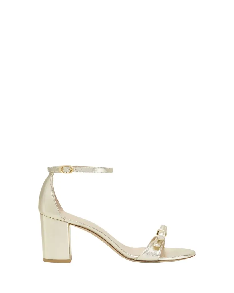 Nudist Felicity Metallic Ankle-Strap Sandals