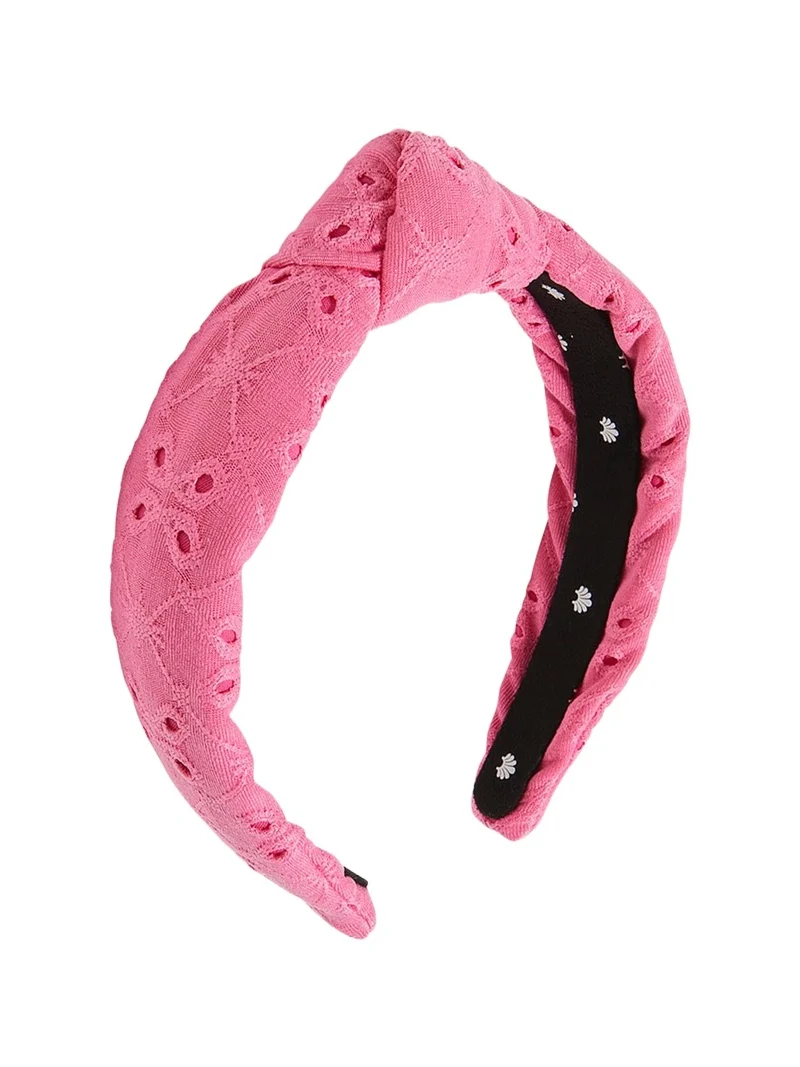 Lele Sadoughi Knotted Eyelet Slim Headband