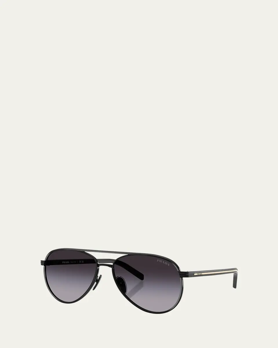 Prada PR B57S Aviator Steel Sunglasses | Thumbnail 2