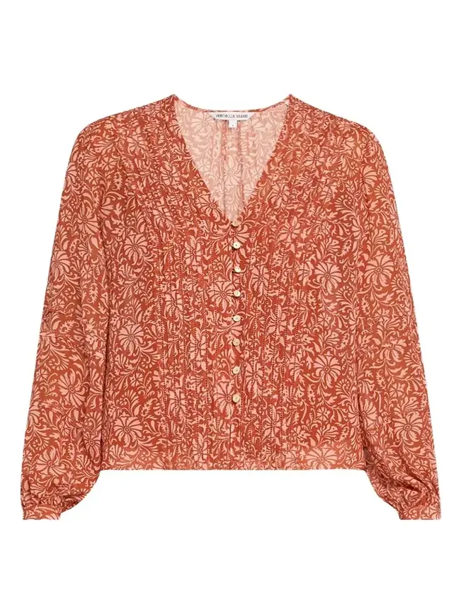 Calvin Printed Long-Sleeve Blouse Calvin Printed Long-Sleeve Blouse