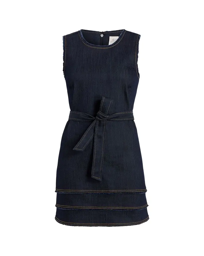 Cinq à Sept Mindie Sleeveless Denim Mini Dress | Image 1 Cinq à Sept Mindie Sleeveless Denim Mini Dress | Image 1