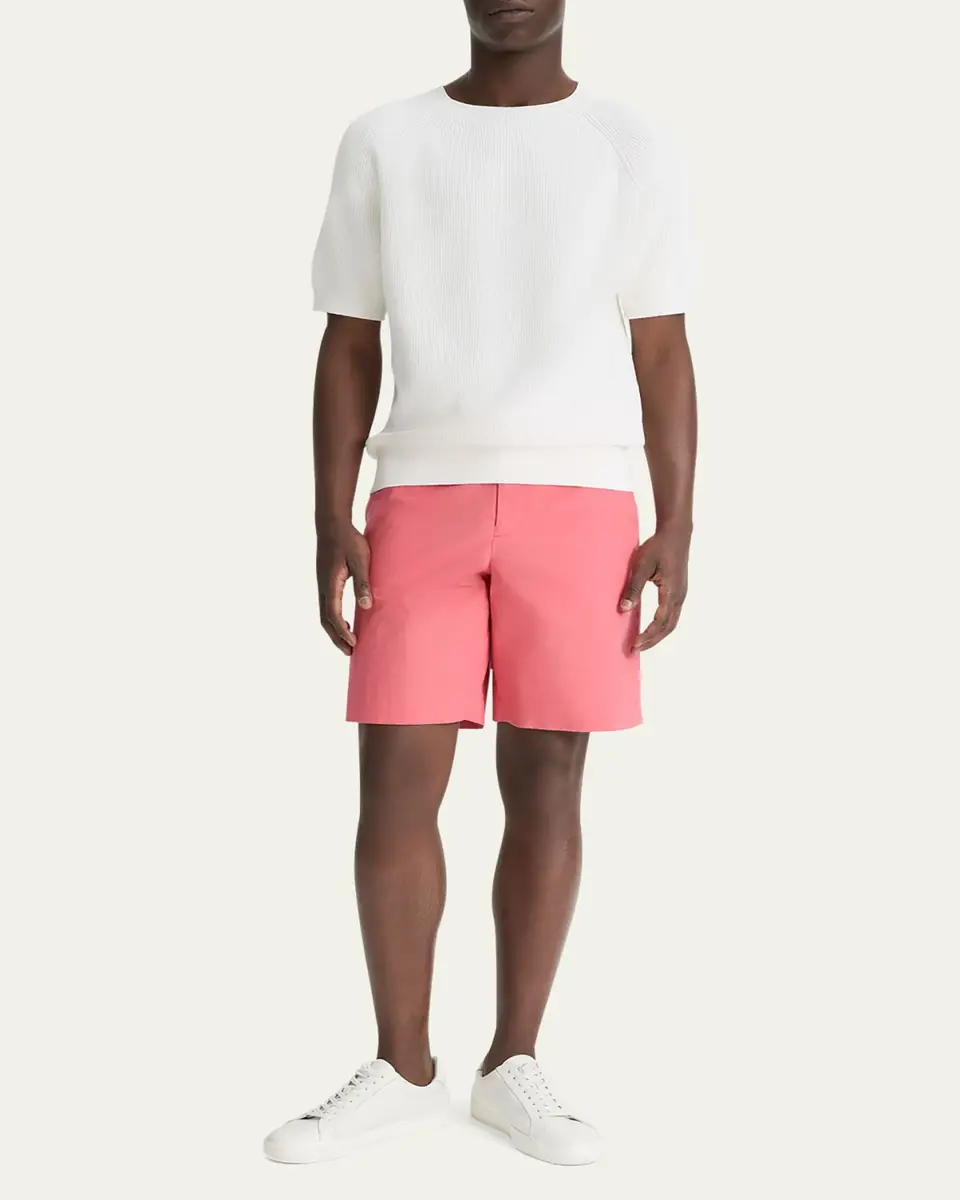 Vince Men's Italian Cotton Extended-Tab Shorts | Thumbnail 4 Vince Men's Italian Cotton Extended-Tab Shorts | Thumbnail 4