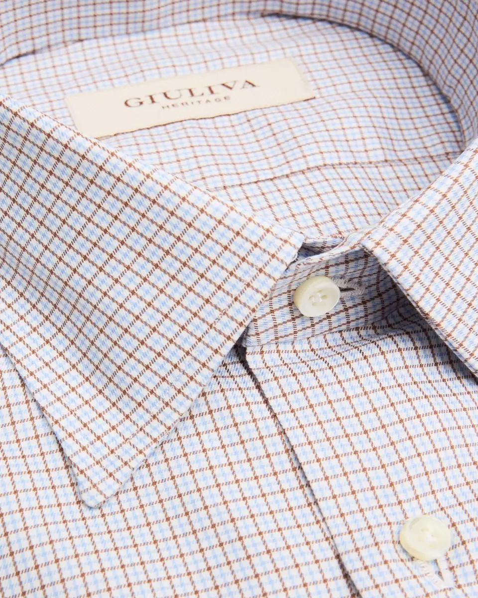 Giuliva Heritage Men's Luigi Striped Sheer Button-Down Shirt | Thumbnail 2 Giuliva Heritage Men's Luigi Striped Sheer Button-Down Shirt | Thumbnail 2