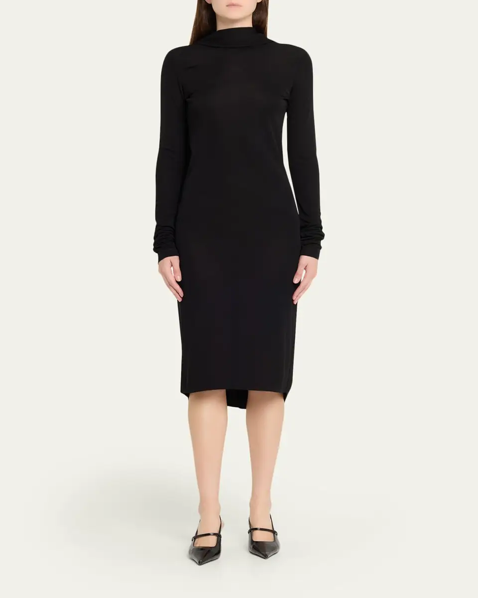 Toteme Cocoon Cape Jersey Midi Dress | Thumbnail 2 Toteme Cocoon Cape Jersey Midi Dress | Thumbnail 2
