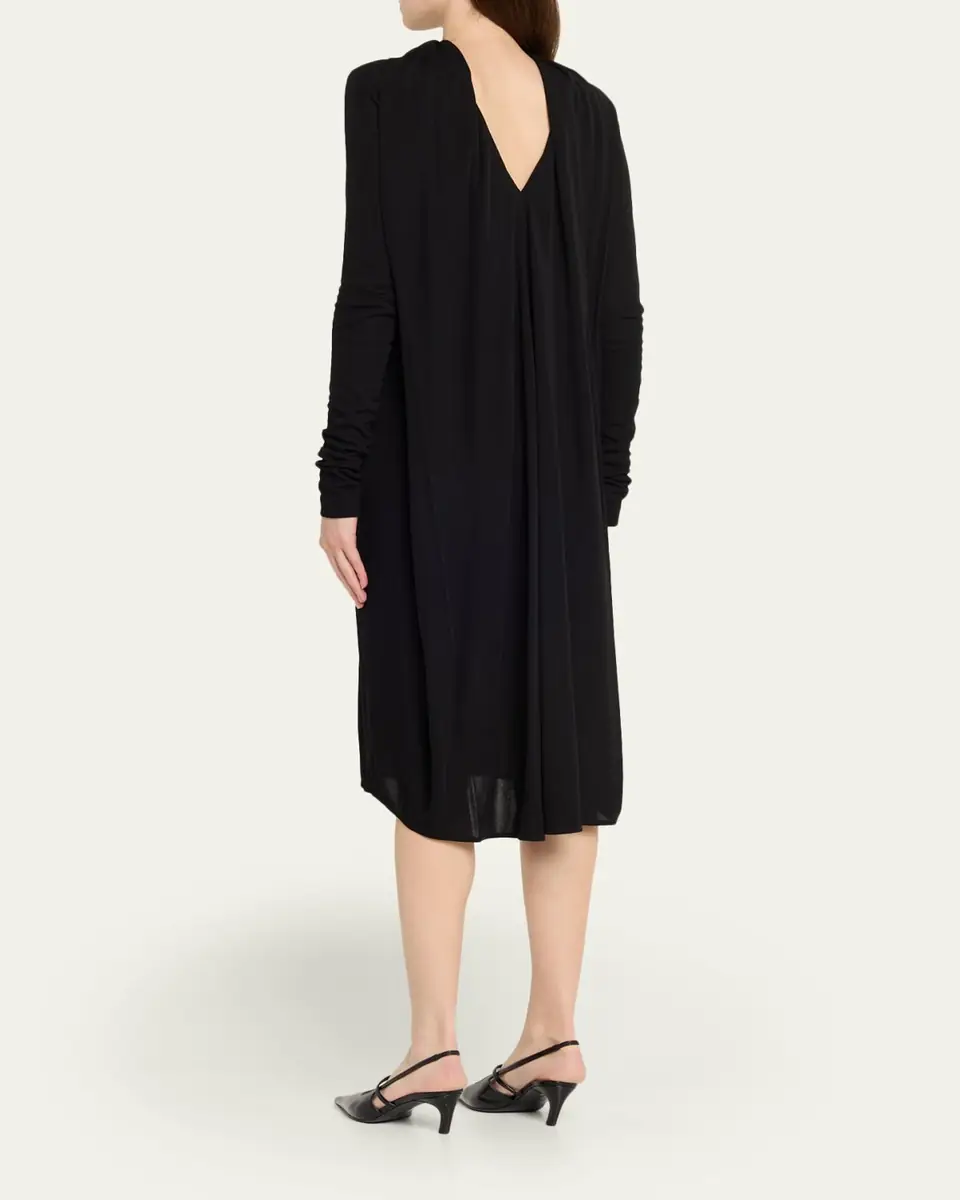 Toteme Cocoon Cape Jersey Midi Dress | Thumbnail 3 Toteme Cocoon Cape Jersey Midi Dress | Thumbnail 3
