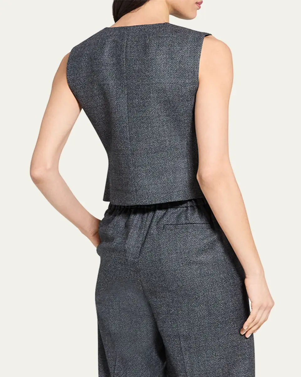 Theory Shrunken Wool Suiting Vest | Thumbnail 3 Theory Shrunken Wool Suiting Vest | Thumbnail 3
