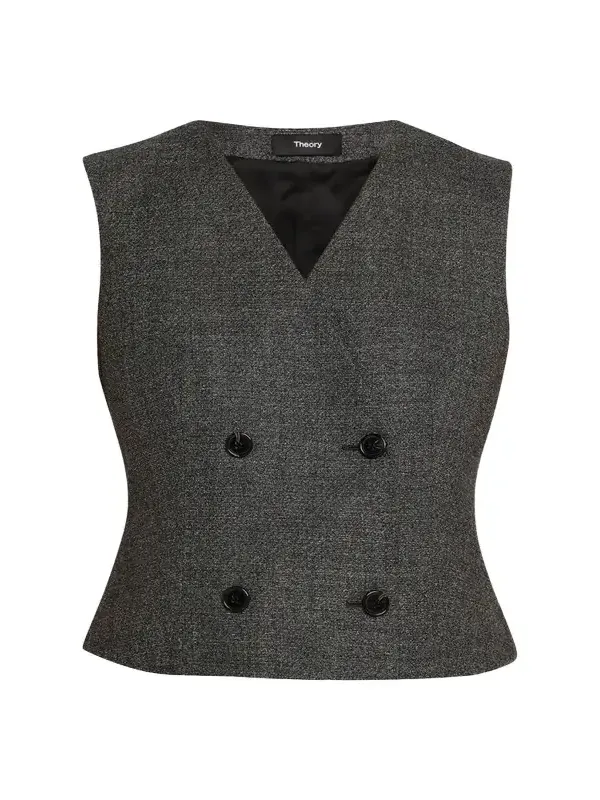 Theory Shrunken Wool Suiting Vest