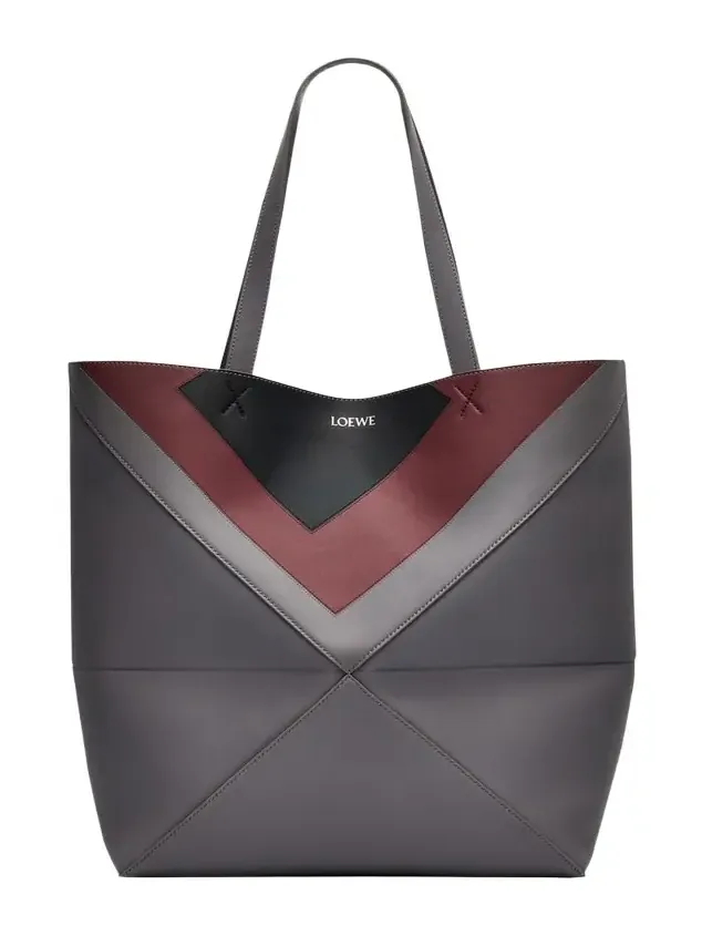 Loewe x Albers Men's Puzzle Fold Tote Bag in Nappa Leather