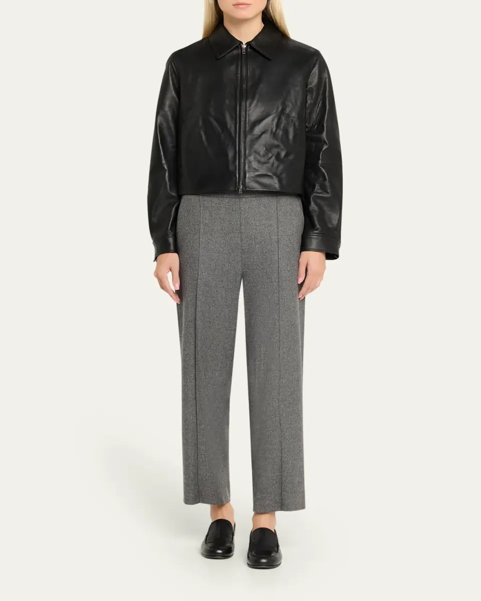 Vince Cropped Faux Leather Jacket | Thumbnail 2 Vince Cropped Faux Leather Jacket | Thumbnail 2