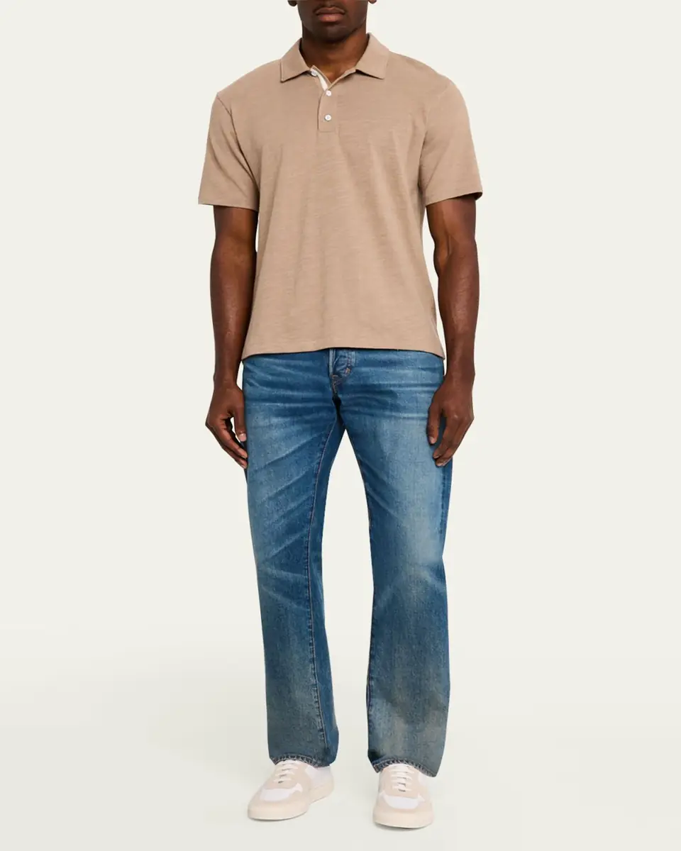 rag & bone Men's Classic Flame Polo Shirt | Thumbnail 2