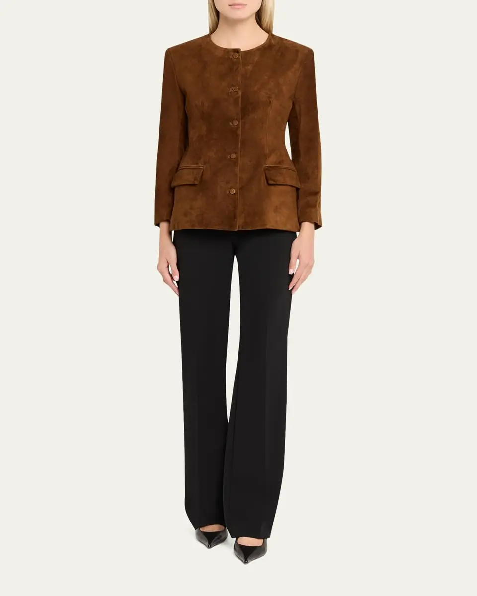 AEXAE Contoured Suede Jacket | Thumbnail 2 AEXAE Contoured Suede Jacket | Thumbnail 2