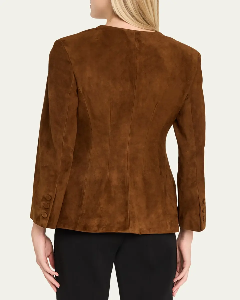 AEXAE Contoured Suede Jacket | Thumbnail 3 AEXAE Contoured Suede Jacket | Thumbnail 3