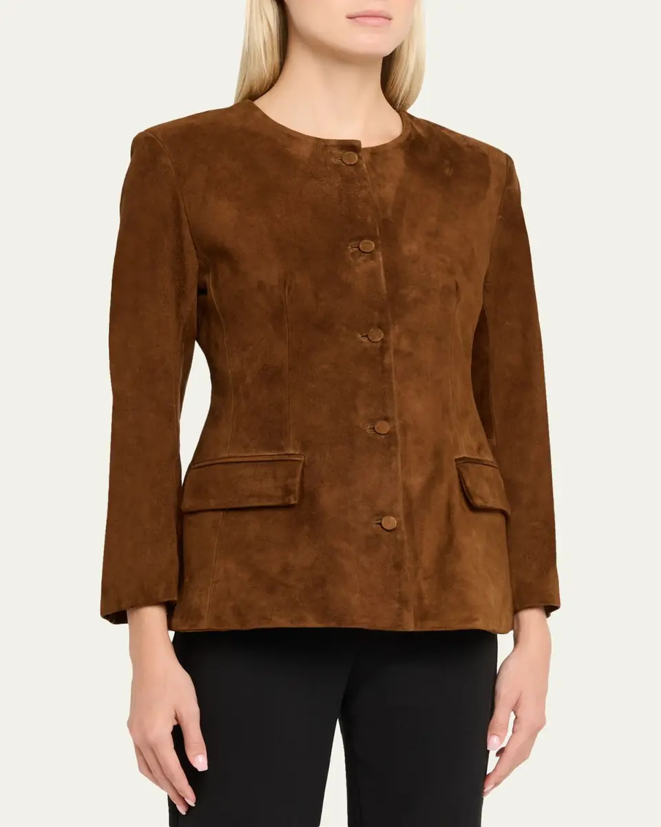 AEXAE Contoured Suede Jacket | Thumbnail 4 AEXAE Contoured Suede Jacket | Thumbnail 4