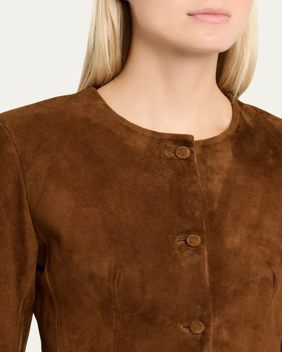 AEXAE Contoured Suede Jacket | Thumbnail 5 AEXAE Contoured Suede Jacket | Thumbnail 5