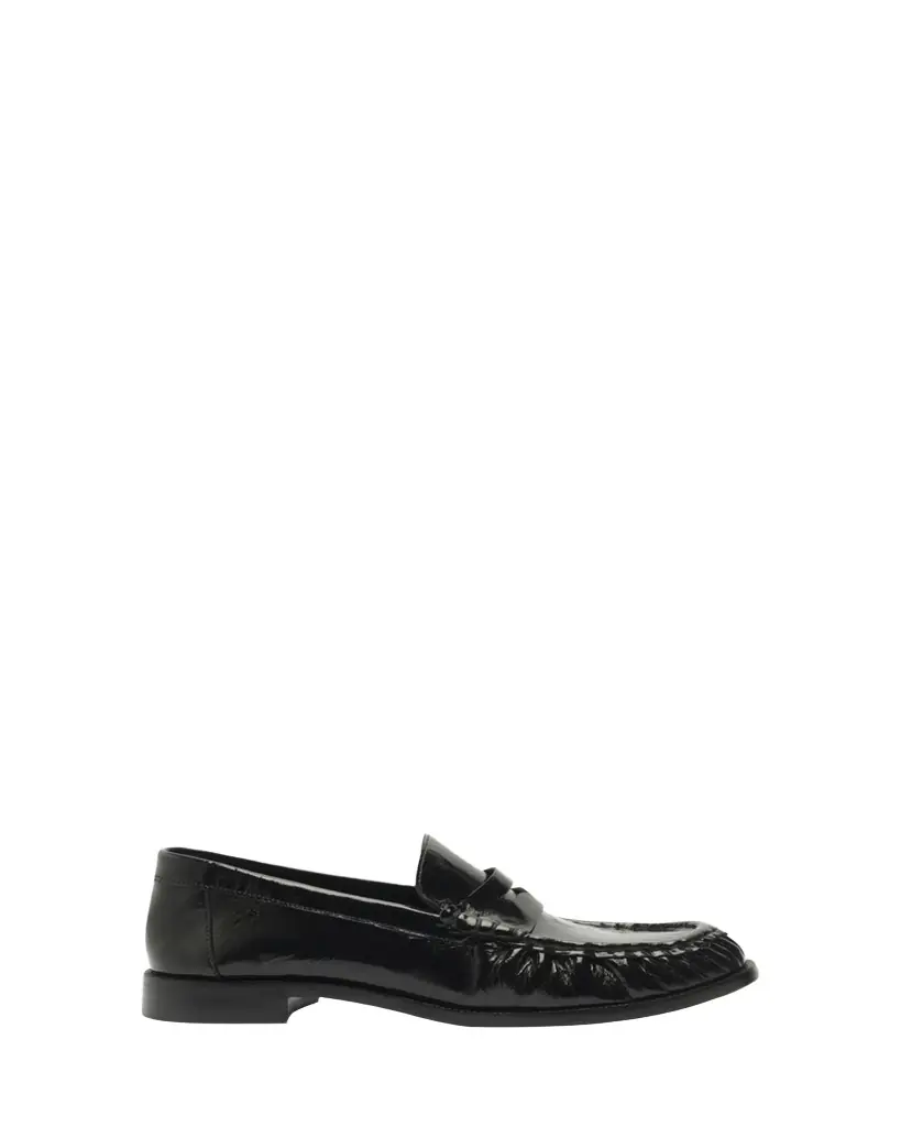 Schutz Tyche Shiny Leather Penny Loafers | Image 1 Schutz Tyche Shiny Leather Penny Loafers | Image 1