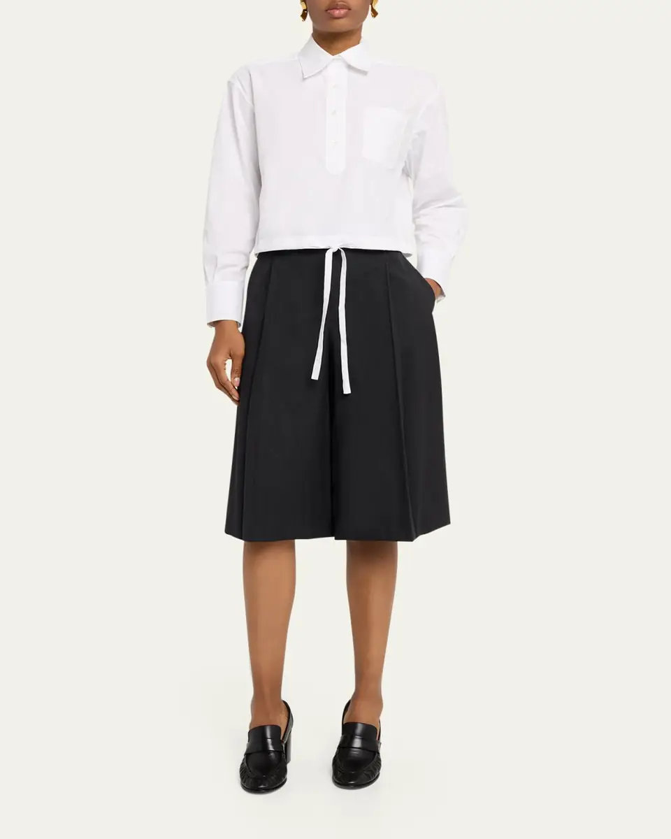 WE-AR4 The CC Cropped Cotton Shirt | Thumbnail 2 WE-AR4 The CC Cropped Cotton Shirt | Thumbnail 2