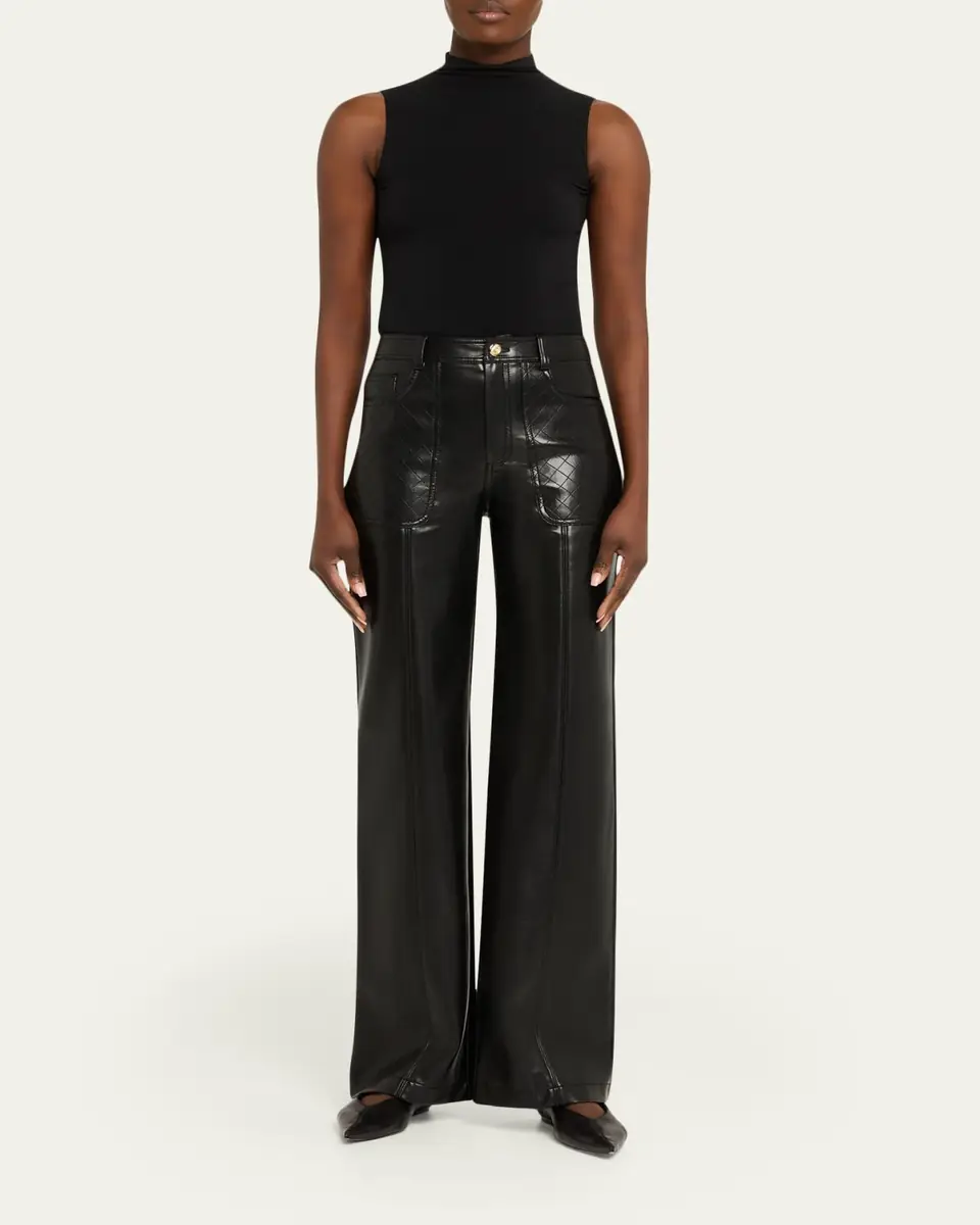 Cinq à Sept Vivian Vegan Leather Pants | Thumbnail 2 Cinq à Sept Vivian Vegan Leather Pants | Thumbnail 2