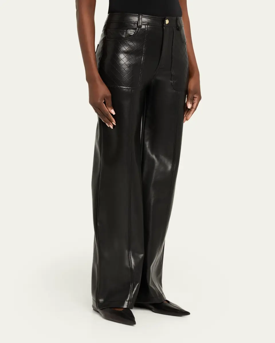 Cinq à Sept Vivian Vegan Leather Pants | Thumbnail 4 Cinq à Sept Vivian Vegan Leather Pants | Thumbnail 4